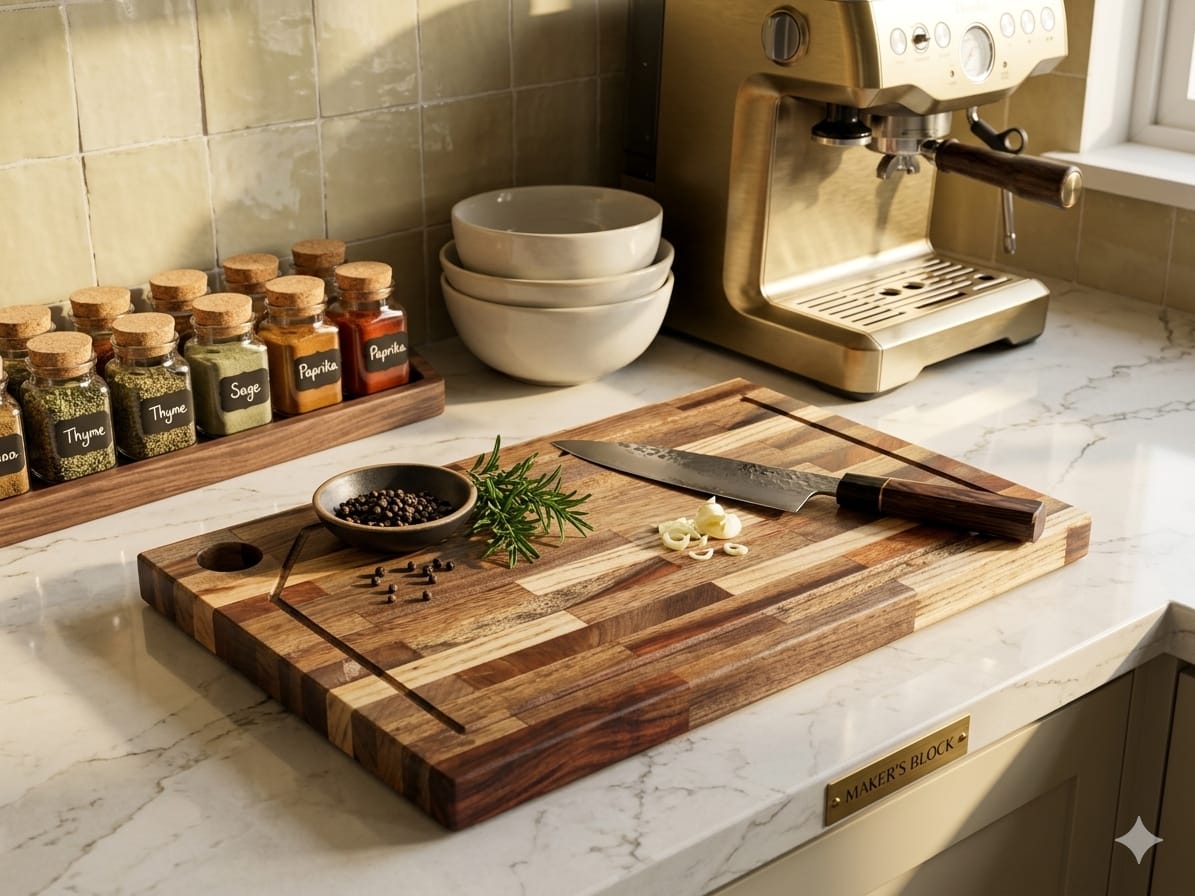 Professional Artisan End-Grain Butcher Block – The Chef’s Edition