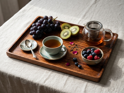 **Woodverra Mahogany Serving Tray | Timeless Style
